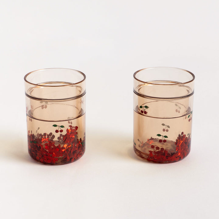 Konges Slojd - Glitter Cups - Cherry (2 Pack) - Mabel & Fox