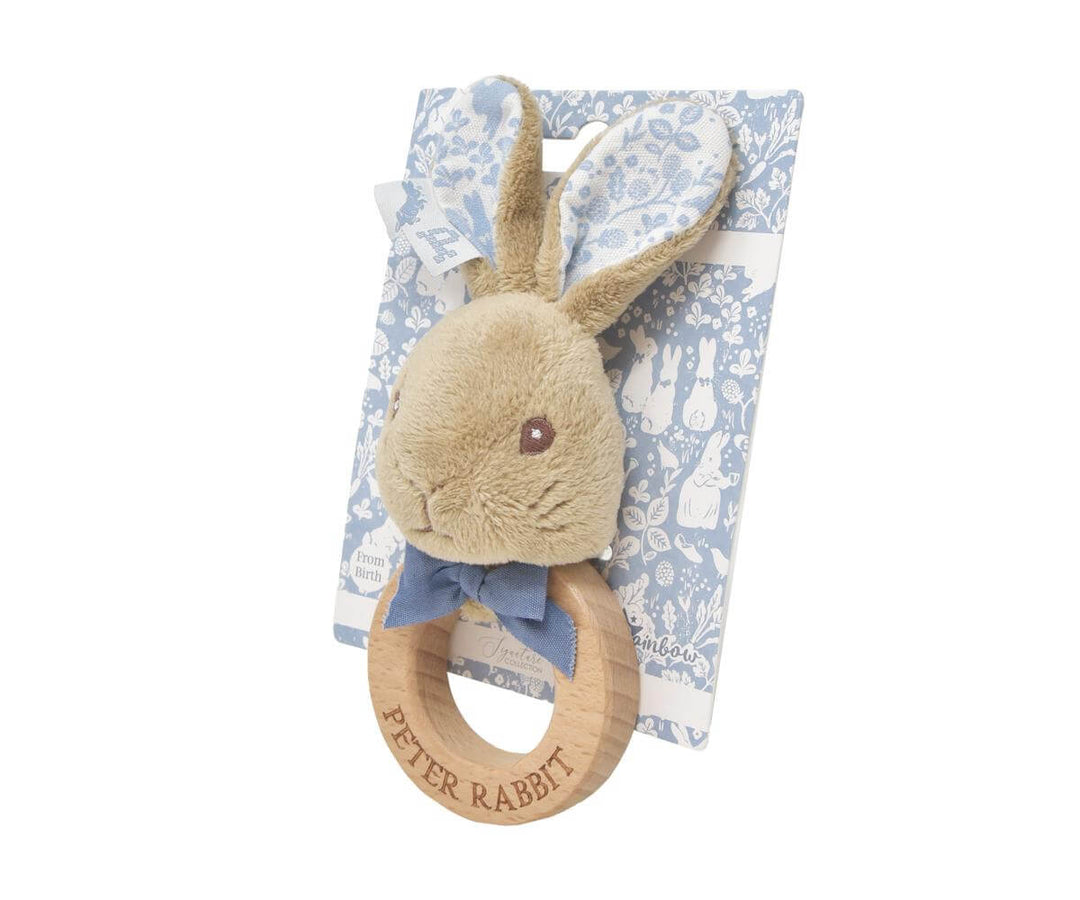 Rainbow Designs - Peter Rabbit Signature Collection - Peter Rabbit Wooden Ring Rattle