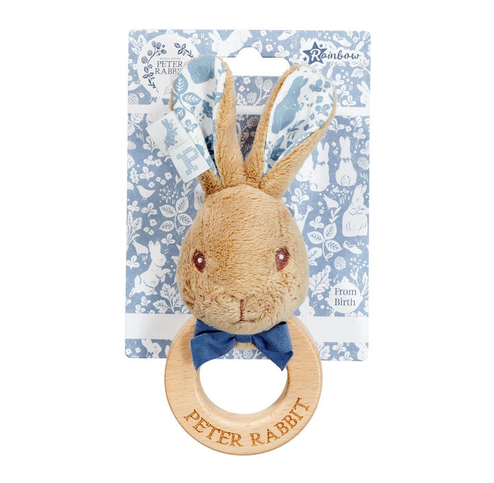 Rainbow Designs - Peter Rabbit Signature Collection - Peter Rabbit Wooden Ring Rattle