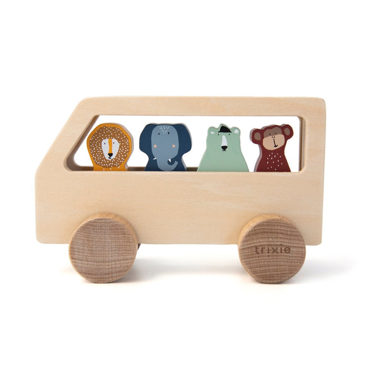 Trixie - Wooden Animal Bus - All Animals