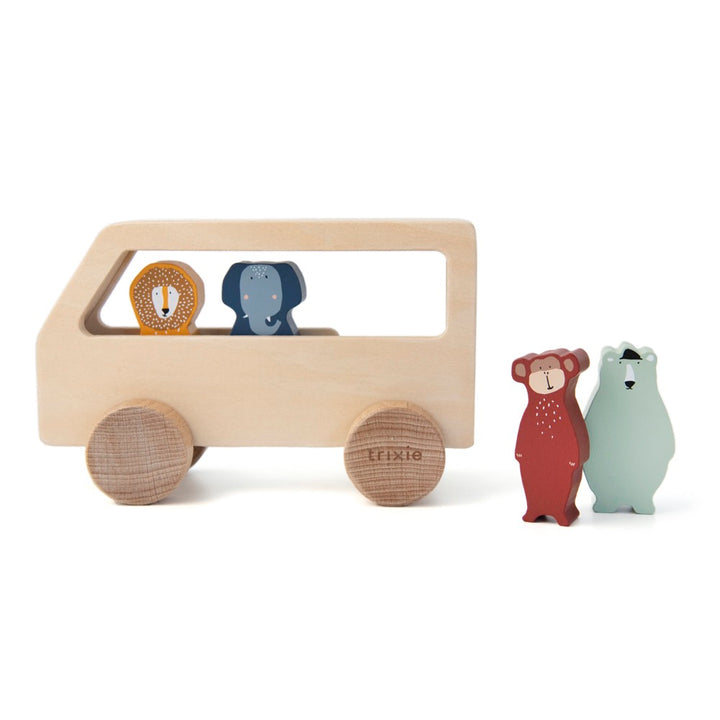Trixie - Wooden Animal Bus - All Animals