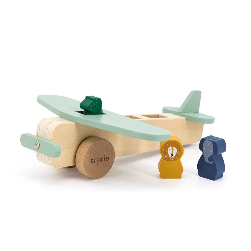 Trixie - Wooden Animal Airplane - All Animals