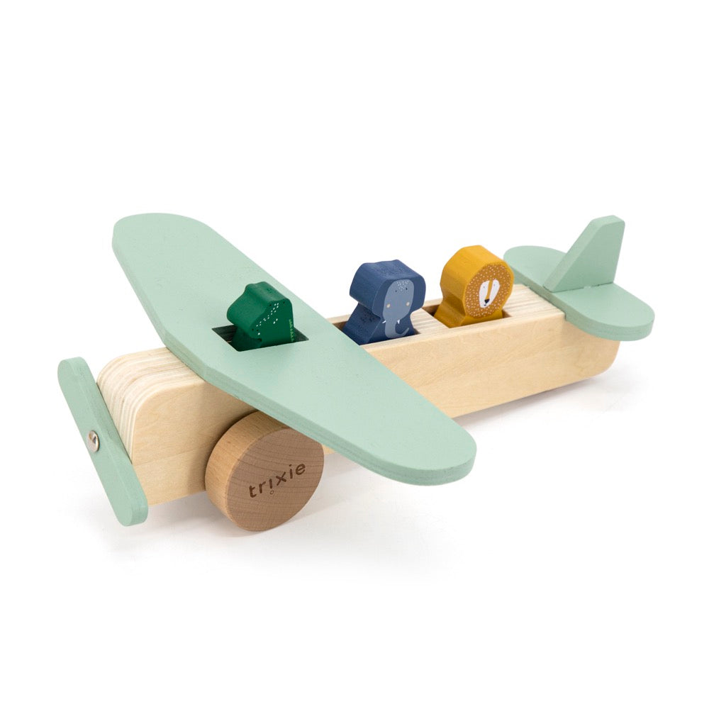 Trixie - Wooden Animal Airplane - All Animals