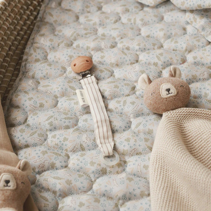 Avery Row - Pacifier Holder - Stripe - Mabel & Fox