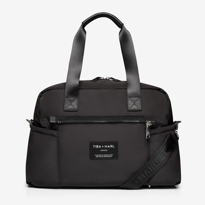 Phoenix Eco Holdall Changing Bag Black - Mabel & Fox