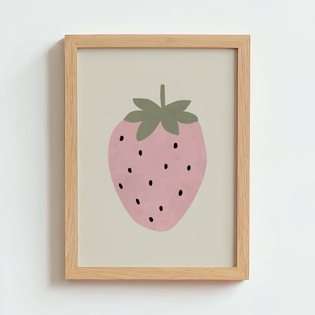 Mabel & Fox - Art Print - Strawberry - Mabel & Fox