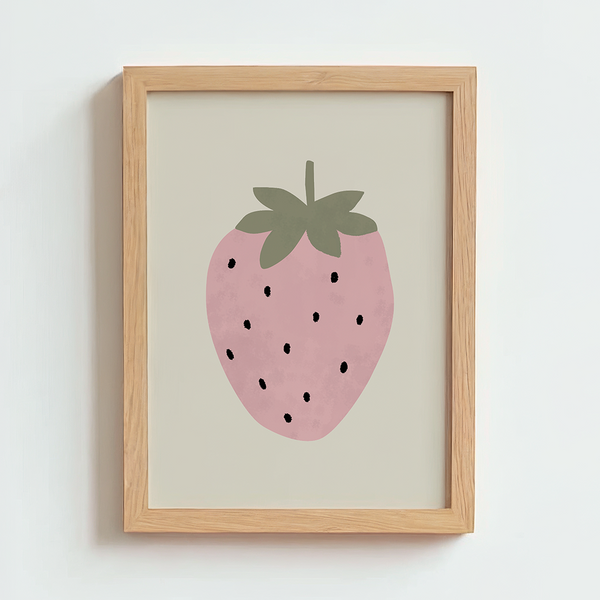 Mabel & Fox - Art Print - Strawberry - Mabel & Fox