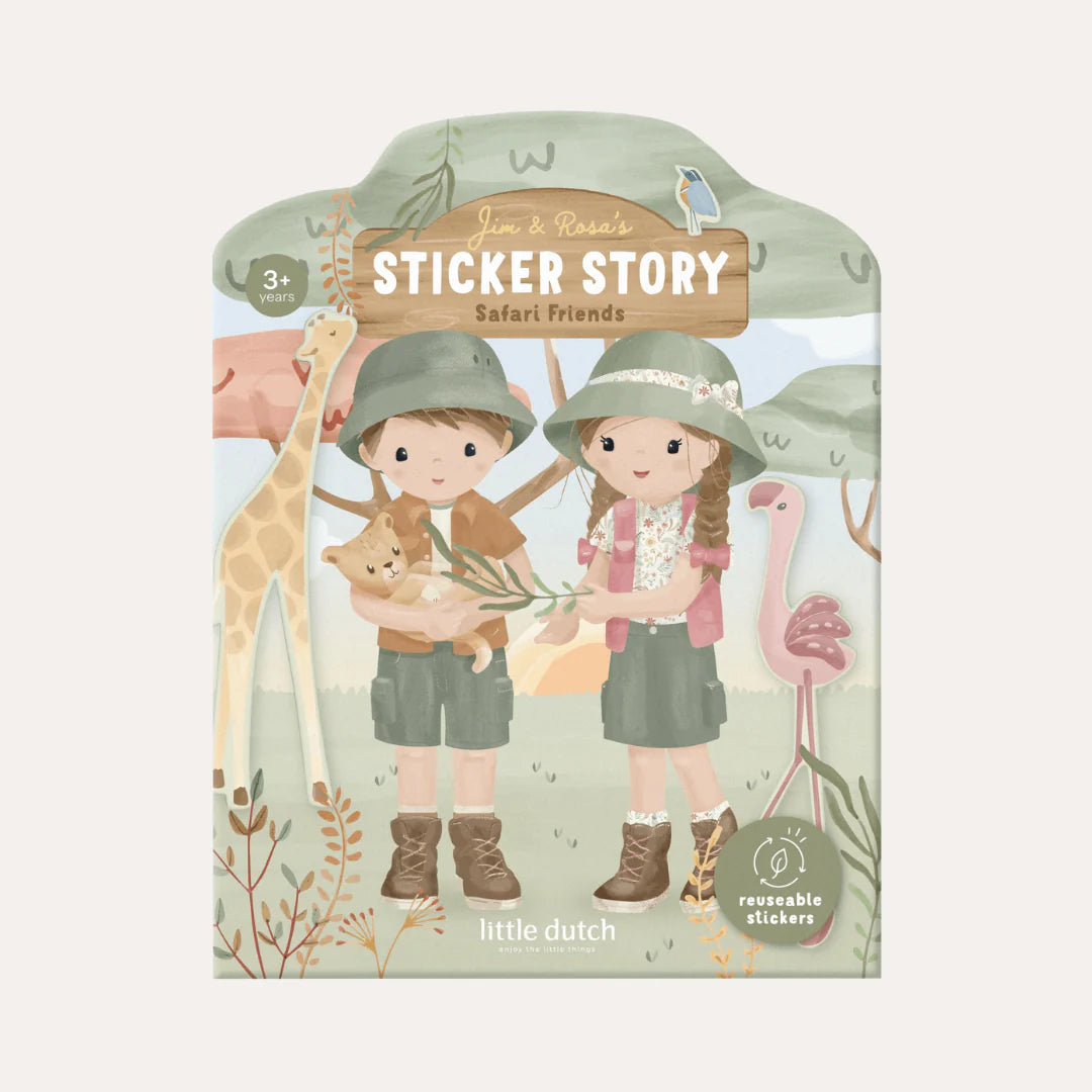 Little Dutch – Reusable Sticker Book – Safari