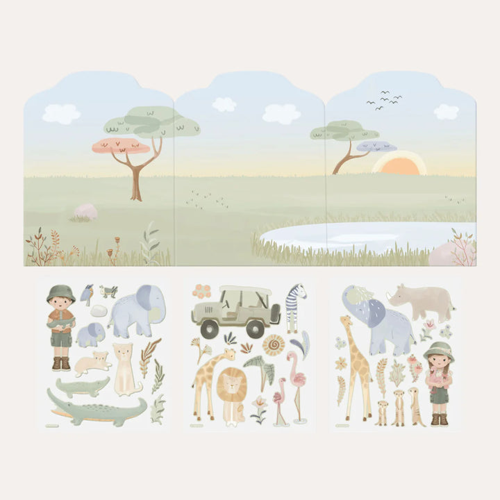 Little Dutch – Reusable Sticker Book – Safari