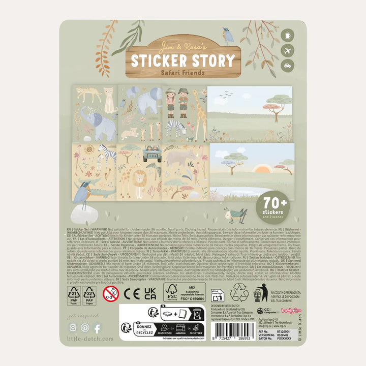 Little Dutch – Sticker Booklet – Safari