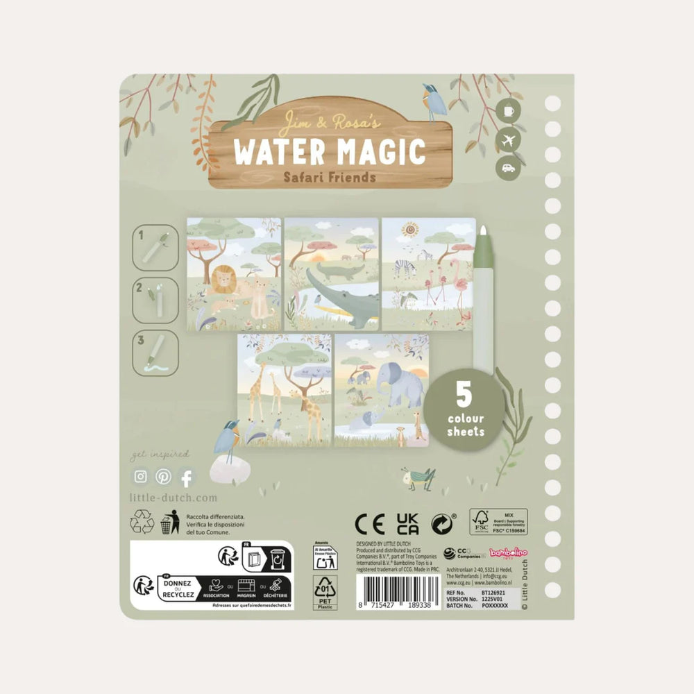 Little Dutch – Water Magic Book – Safari Jim - Mabel & Fox