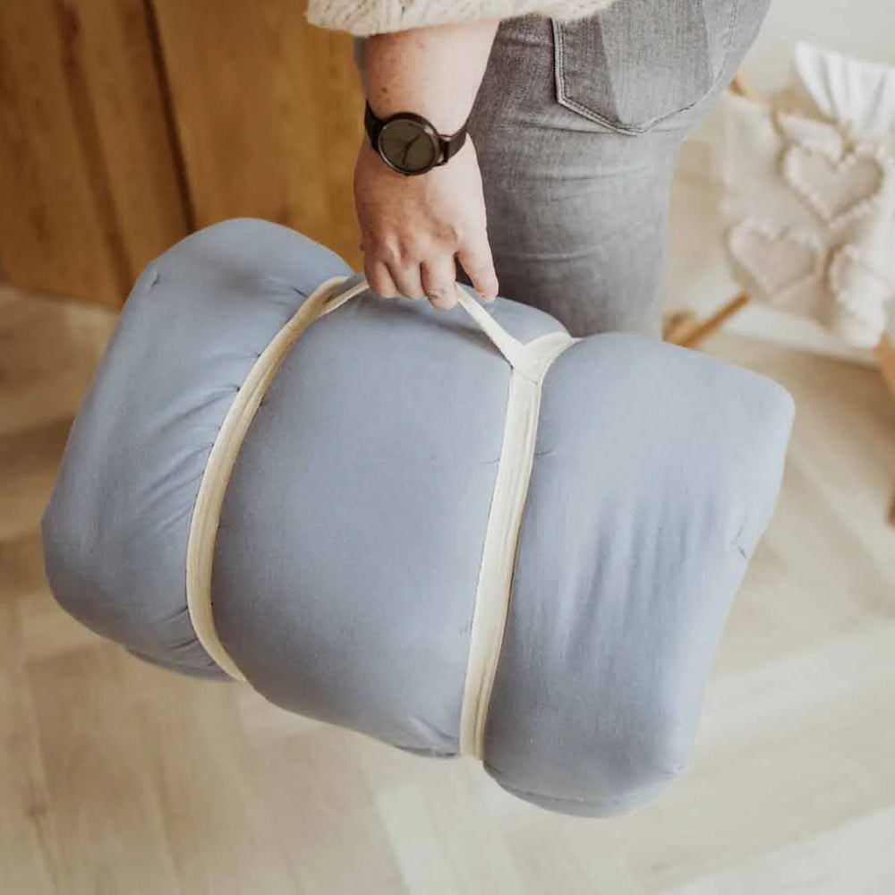 Play & Go - Soft Bloom Playmat - Dusty Blue - Mabel & Fox