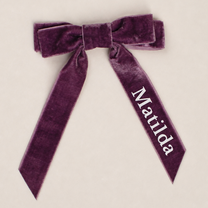 Mabel & Fox - Personalised Name Hair Bow Clip