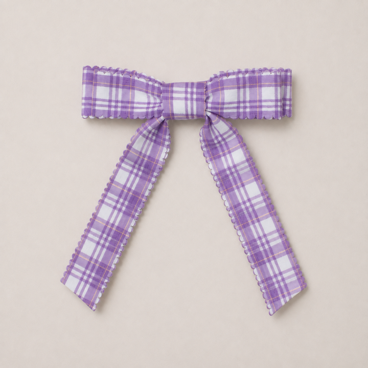 Mabel & Fox - Hair Bow Clips - Bloom Bright Plaid (3pcs)