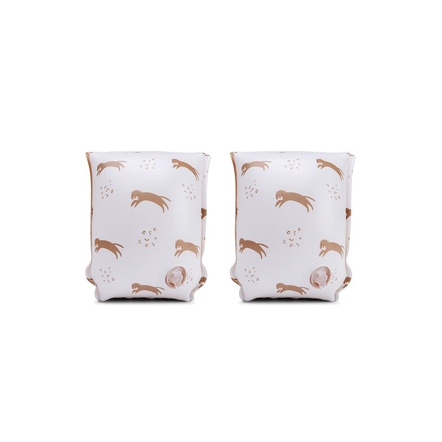 Swim Essentials - Arm Bands - Brown Leopard - 0- 2 Years