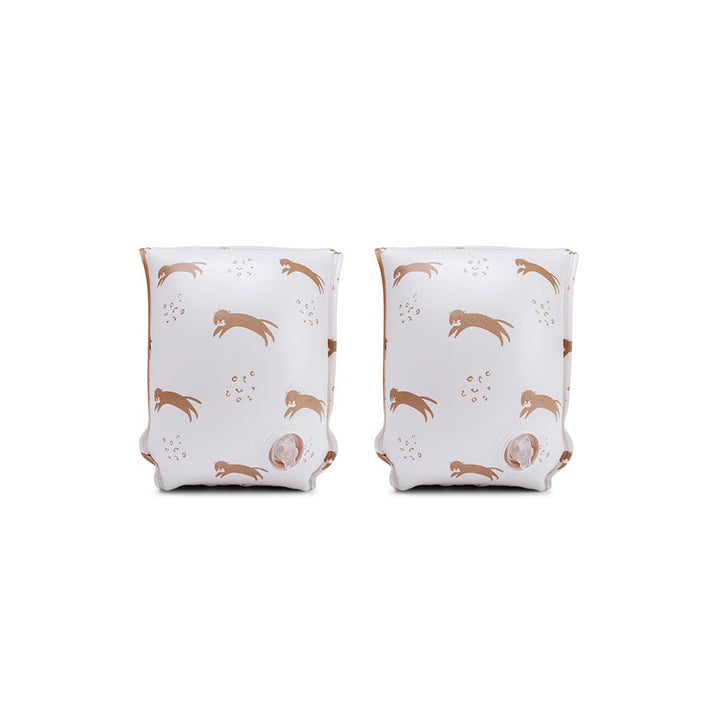 Swim Essentials - Arm Bands - Brown Leopard - 0- 2 Years