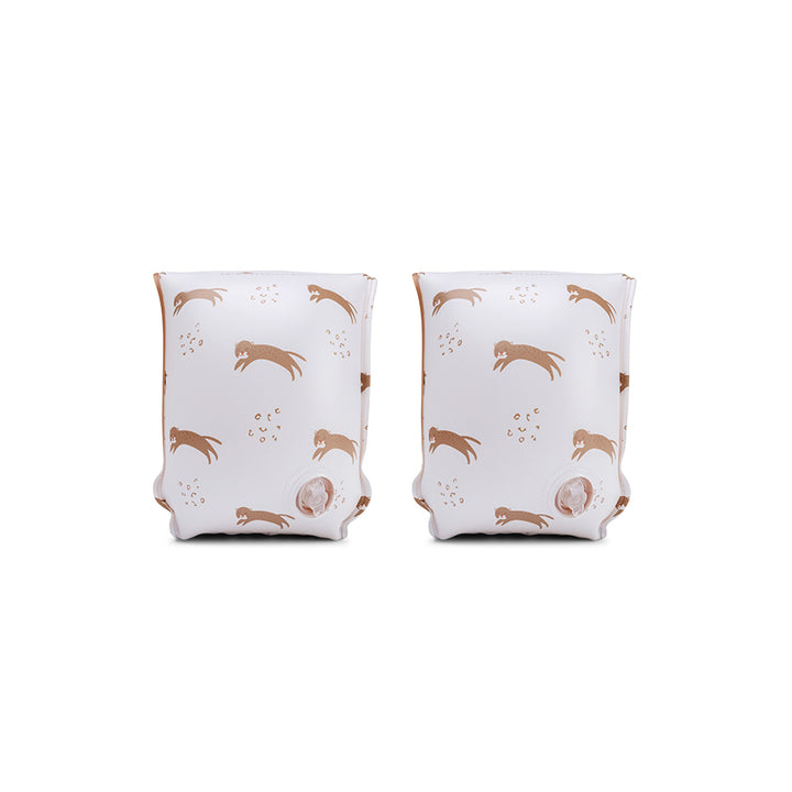 Swim Essentials - Arm Bands - Brown Leopard - 2-6 Years