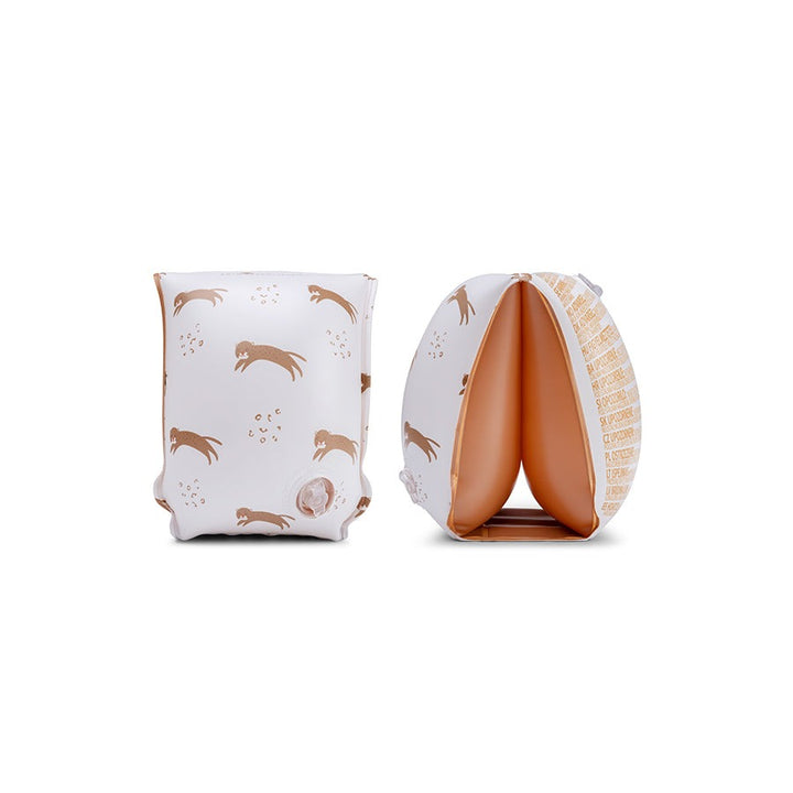 Swim Essentials - Arm Bands - Brown Leopard - 0- 2 Years