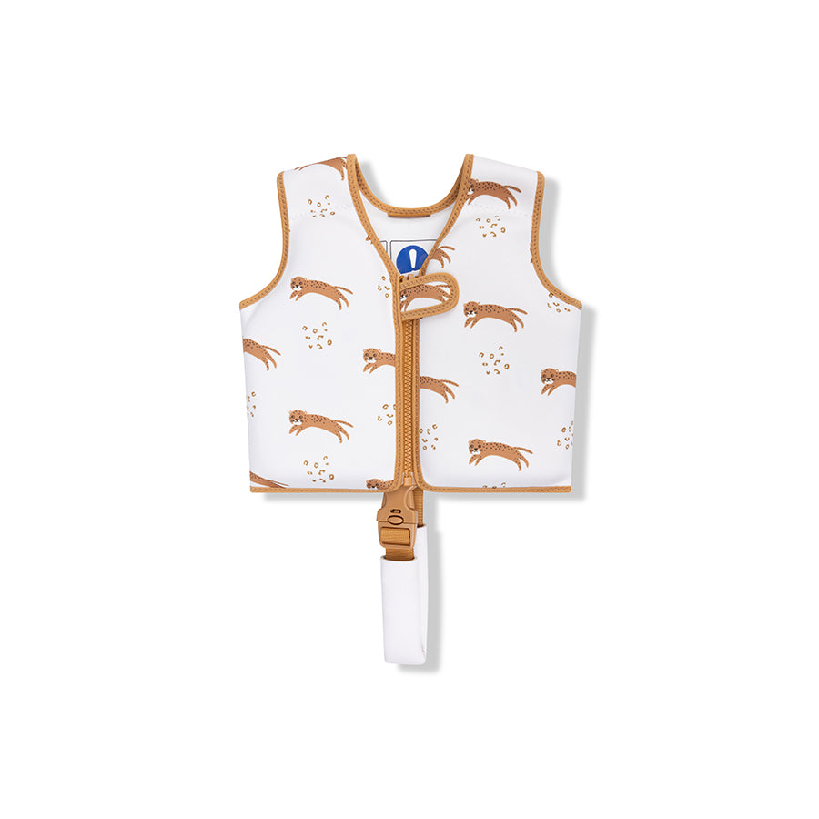 Swim Essentials - Swim Vest - Brown Leopard - 1 - 2YRS