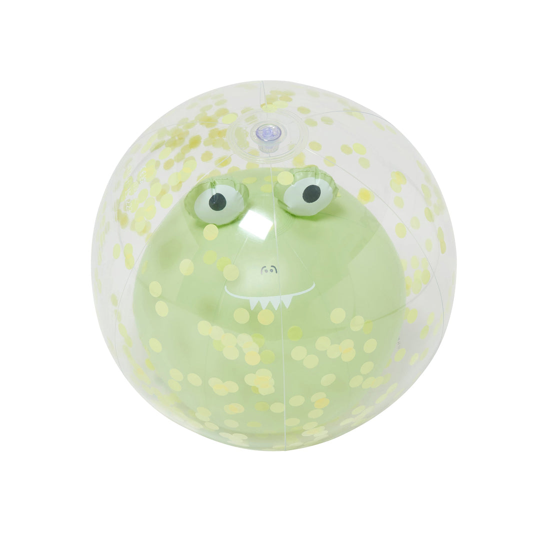 Sunnylife - 3D Inflatable Beach Ball - Cookie the Croc - Light Khaki