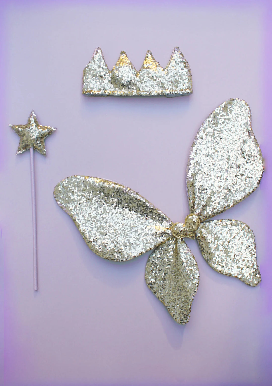 Mimi & Lula - Sparkle Sequin Wings - Gold