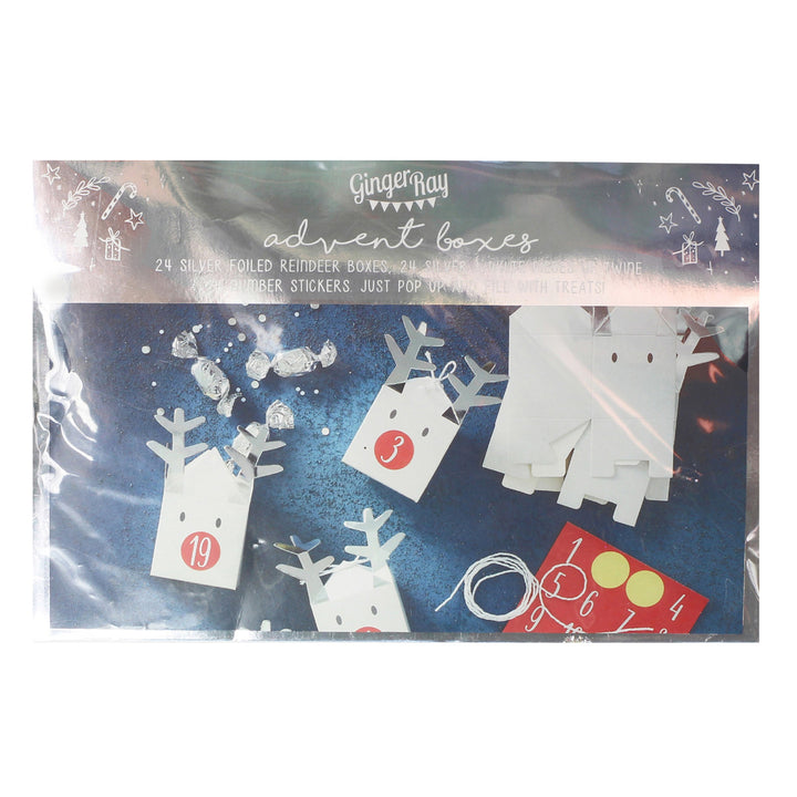 Ginger Ray - Reindeer Christmas Advent Calendar Boxes - Mabel & Fox