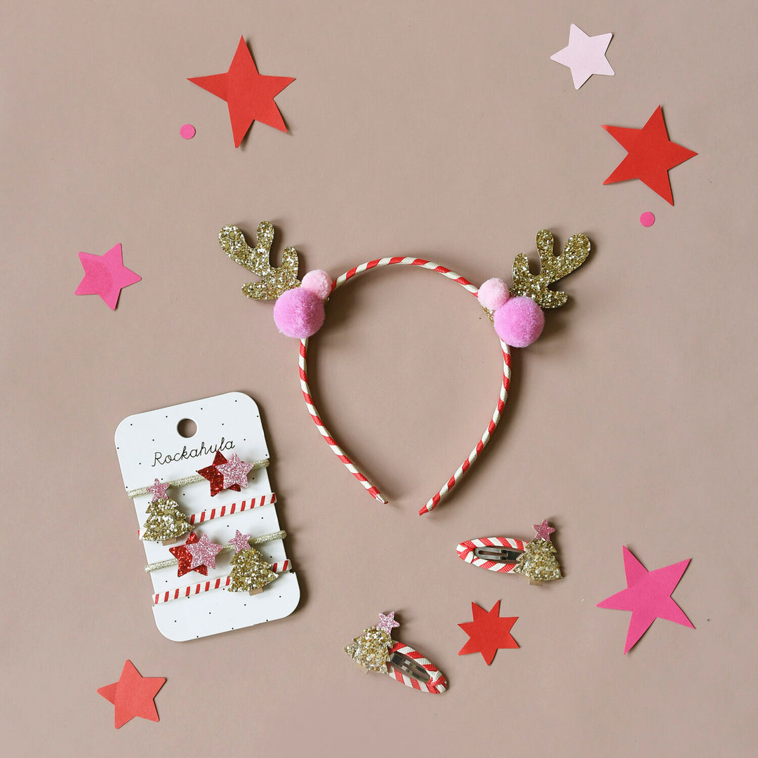 Rockahula - Snap Clips - Stripey Christmas Tree - Mabel & Fox