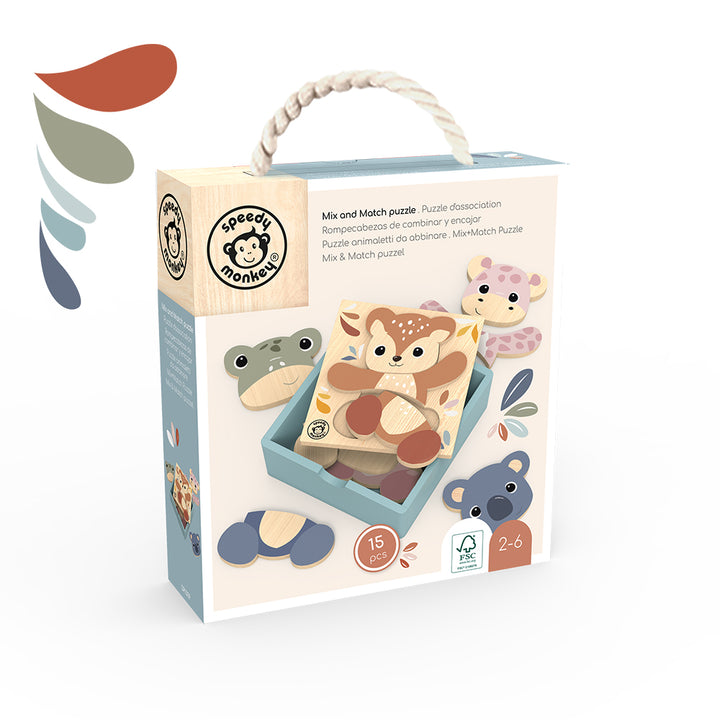 Speedy Monkey - Mix & Match Puzzle