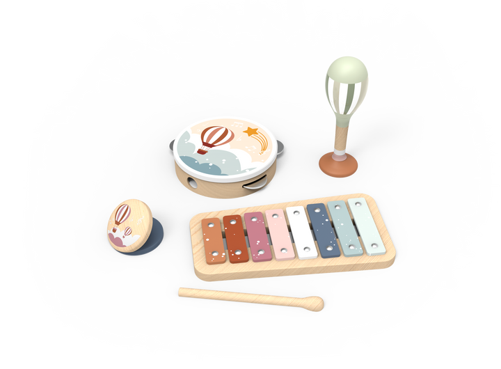 Speedy Monkey - Wooden Musical Instrument Set - Sky Melody (M)