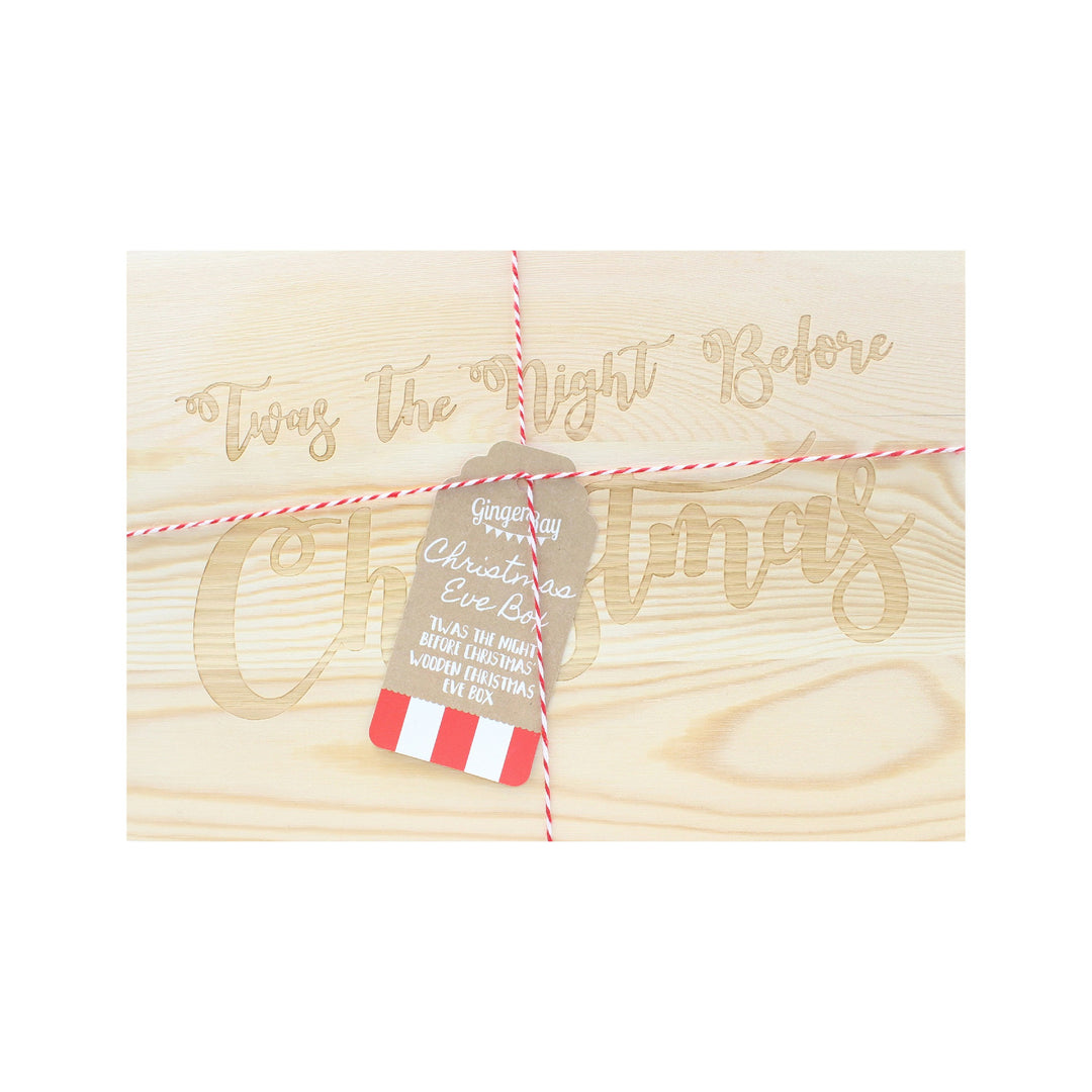 Ginger Ray - Wooden Christmas Eve Box - Mabel & Fox