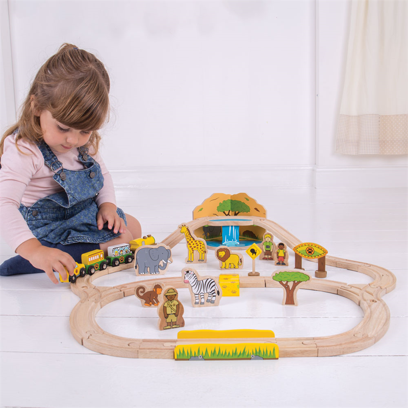 Bigjigs Toys - Safari Train Set