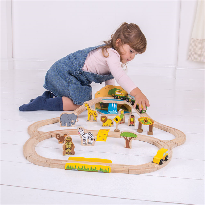 Bigjigs Toys - Safari Train Set