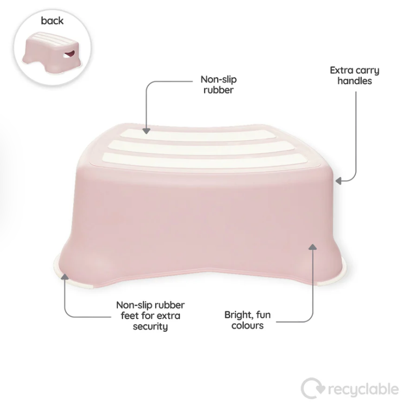 My Carry Potty - My Little Step Stool - Blush Pink - Mabel & Fox