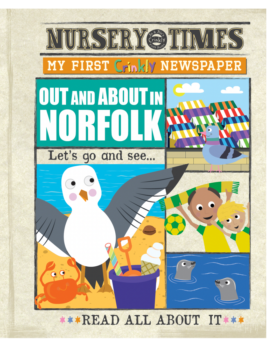Jo & Nic's Crinkly Cloth Books - Out & About In Norfolk - *Exclusive* - Mabel & Fox