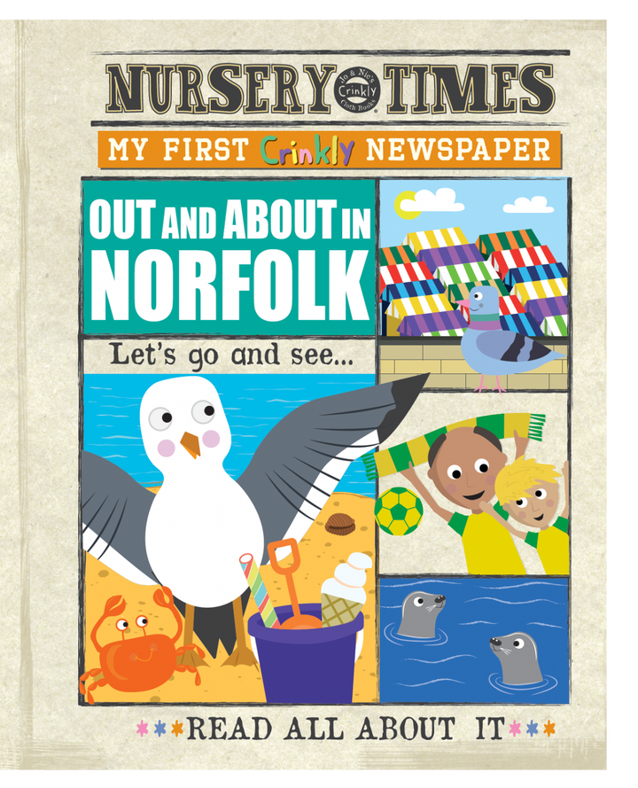 Jo & Nic's Crinkly Cloth Books - Out & About In Norfolk - *Exclusive* - Mabel & Fox