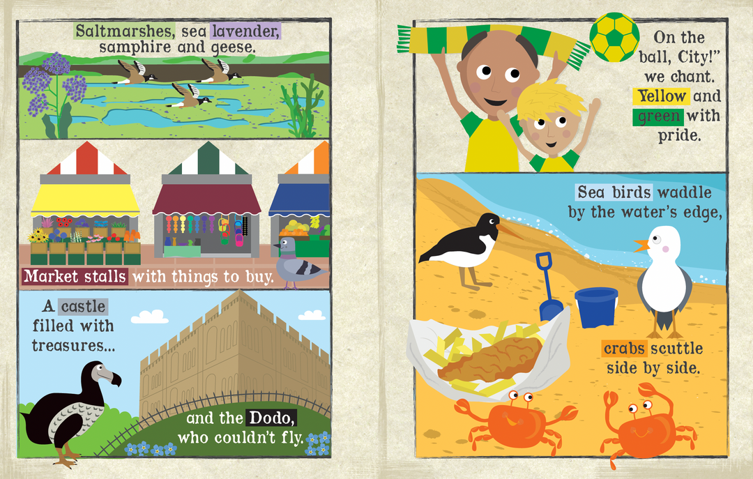 Jo & Nic's Crinkly Cloth Books - Out & About In Norfolk - *Exclusive* - Mabel & Fox