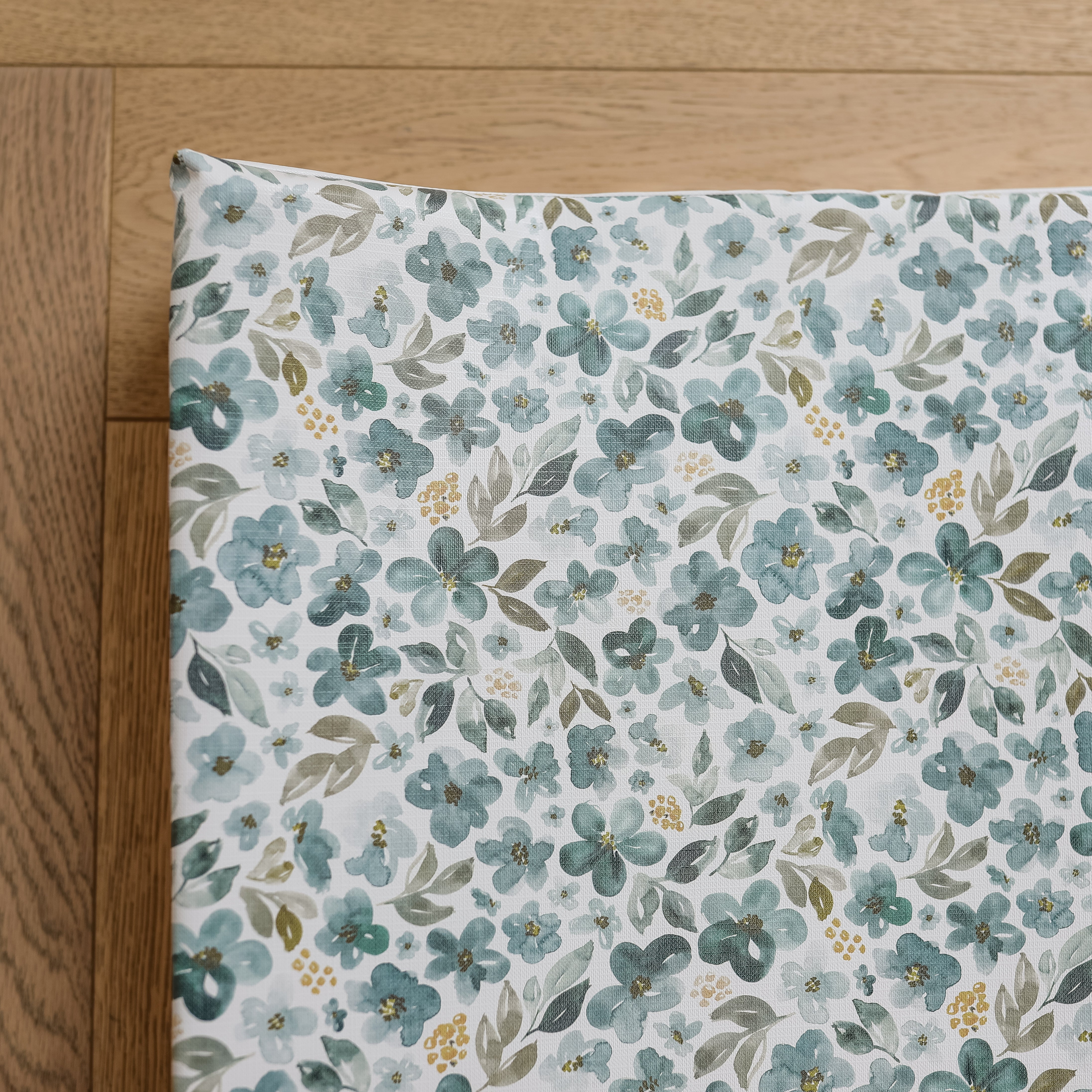 Wedge Baby Changing Mat Blue Blossom Mabel Fox