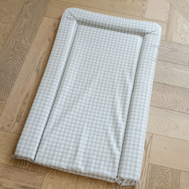 Mabel & Fox - Baby Changing Mat - Beige Gingham