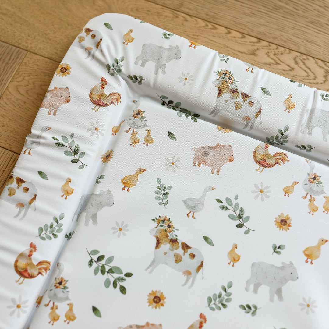 Mabel & Fox - Baby Changing Mat - Farmyard Animals