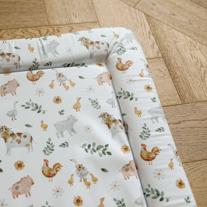 Mabel & Fox - Baby Changing Mat - Farmyard Animals