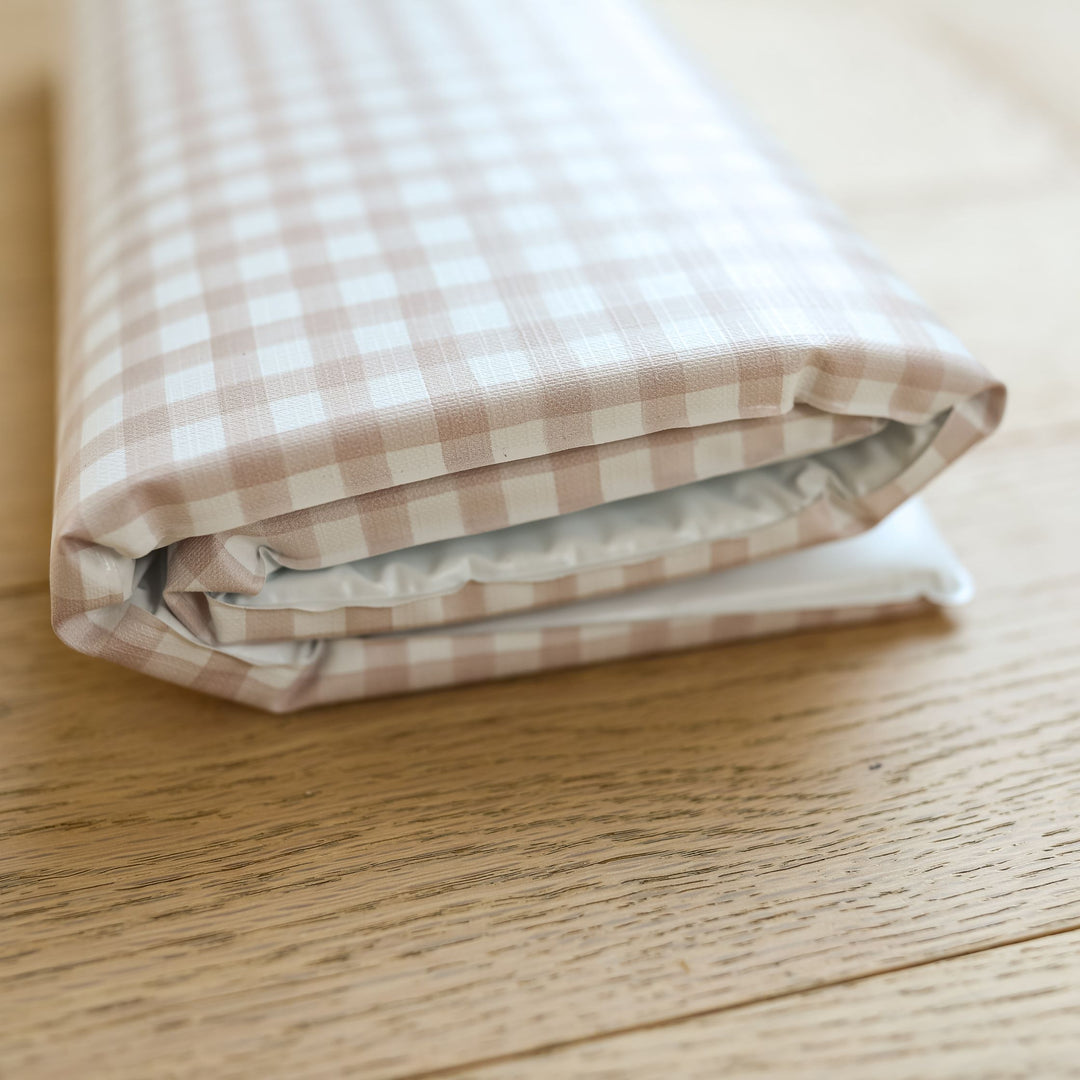 Mabel & Fox - Travel Changing Mat - Blush Gingham