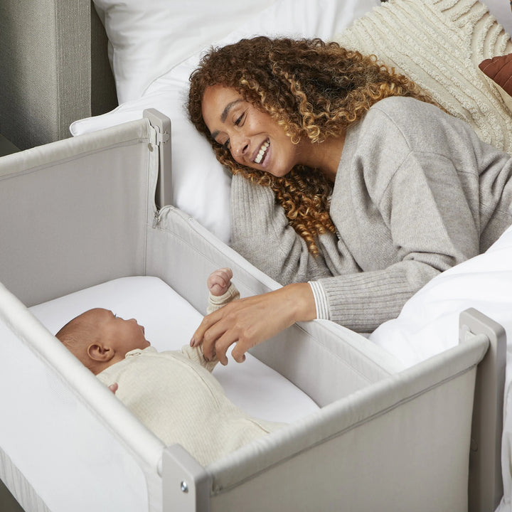 Shnuggle - Air Lite Bedside Crib with Moon Bundle - Taupe