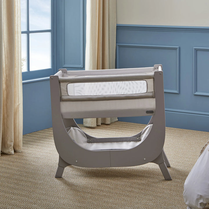 Shnuggle - Air Lite Bedside Crib with Moon Bundle - Grey