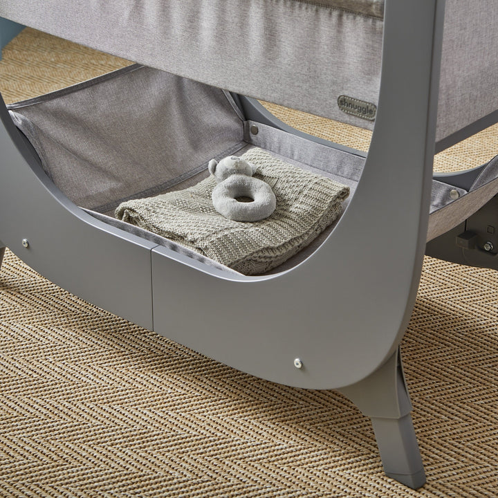 Shnuggle - Air Lite Bedside Crib with Moon Bundle - Grey