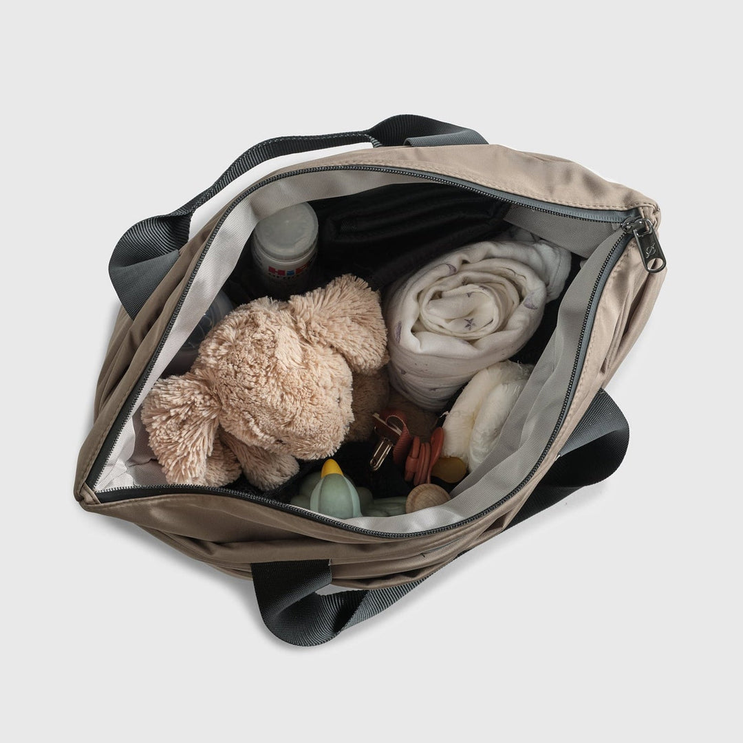 Finnson - SIGRID Eco Changing Bag with Changing Mat - Mocha - Mabel & Fox