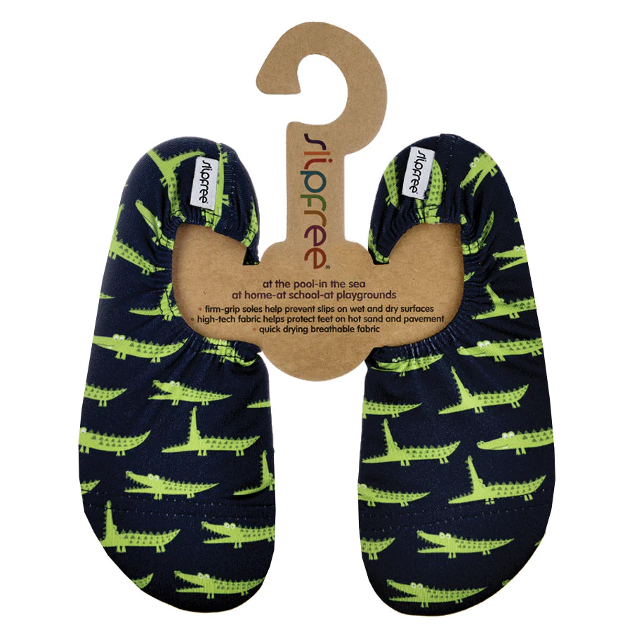 Slipfree - Non-Slip Swim Shoes - Gator- Green