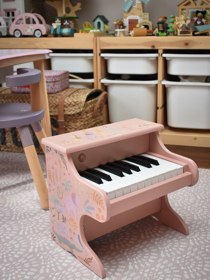 Little Dutch – Pink Wooden Piano – Safari Friends