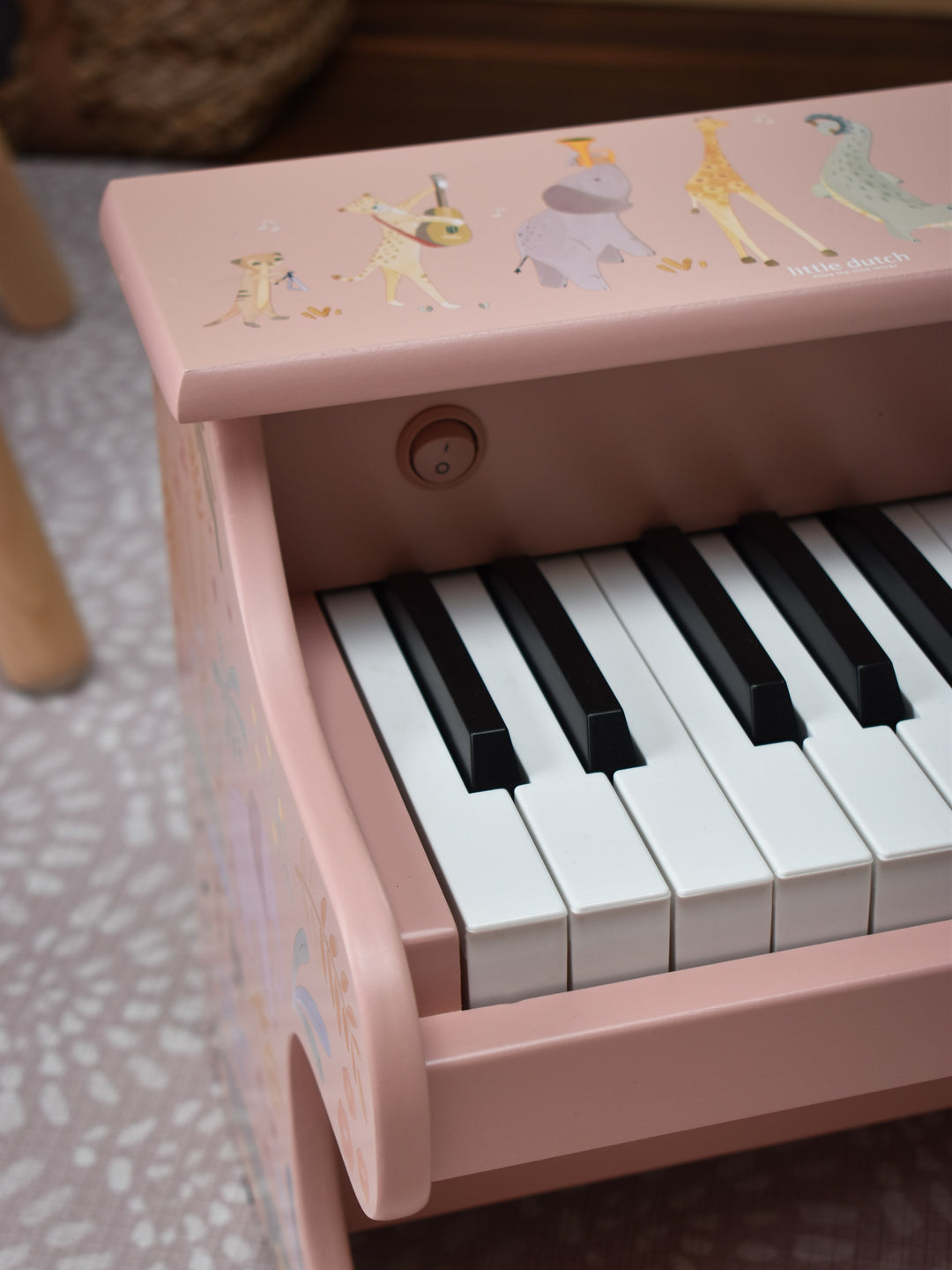 Little Dutch – Pink Wooden Piano – Safari Friends