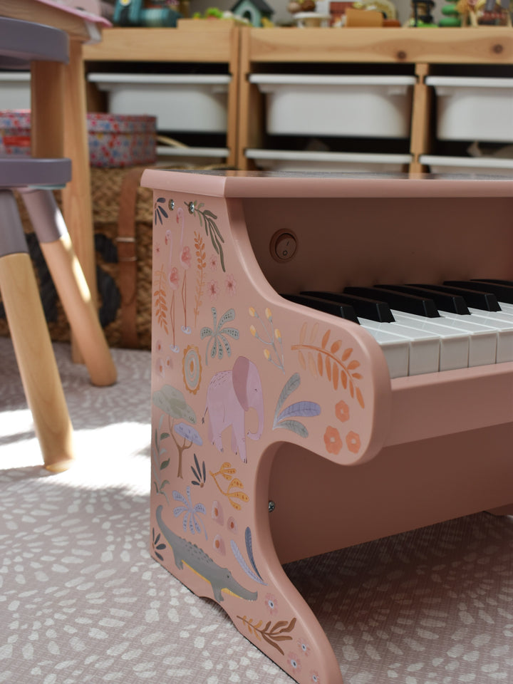 Little Dutch – Pink Wooden Piano – Safari Friends