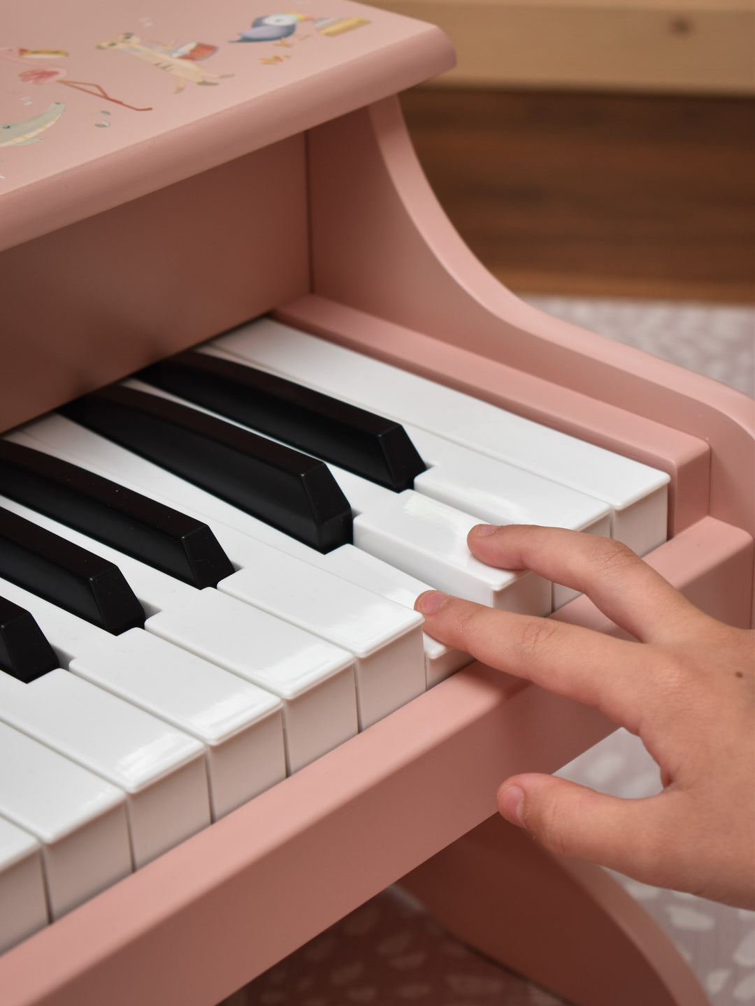 Little Dutch – Pink Wooden Piano – Safari Friends
